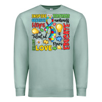 Seafoam name puzzle ribbon of inspiration Premium Sweatshirt - LillyAllenDesigns
