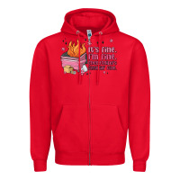 Red it's fine i'm fine everything's freakin' fine Zipper Hoodie - MaliasSmallBusiness
