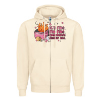 Sandshell it's fine i'm fine everything's freakin' fine Zipper Hoodie - MaliasSmallBusiness