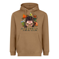 Toasted Coconut Camping Braid Hair Woman With Fire Bbs Heavyweight Hoodie - BundleAndBundleShop