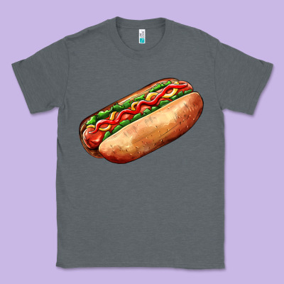 American Hot Dog Classic Tee Designed By Adodesignshop