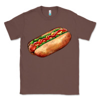 Chestnut American hot dog Classic Tee - AdoDesignShop