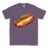 Lavender American hot dog Classic Tee - AdoDesignShop