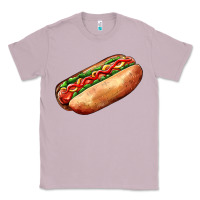 Lilac American hot dog Classic Tee - AdoDesignShop