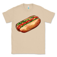 Mushroom American hot dog Classic Tee - AdoDesignShop
