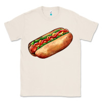 Natural American hot dog Classic Tee - AdoDesignShop