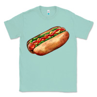 Seafoam American hot dog Classic Tee - AdoDesignShop