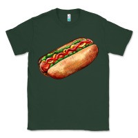Sports Green American hot dog Classic Tee - AdoDesignShop