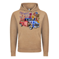 Vintage Coffee western truck fourth of july america Vintage Hoodie - FaDigitalArtStudio
