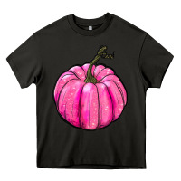 Asphalt Breast Cancer Awareness Pink Pumpkin Heavy Core Tee - RanaPortraitStore