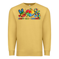 Antique Gold accept love understand Premium Sweatshirt - LillyAllenDesigns