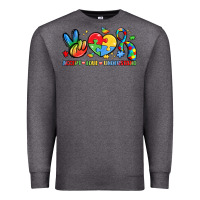 Charcoal Heather accept love understand Premium Sweatshirt - LillyAllenDesigns
