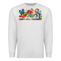 Oatmeal Heather accept love understand Premium Sweatshirt - LillyAllenDesigns