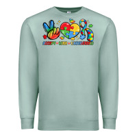 Seafoam accept love understand Premium Sweatshirt - LillyAllenDesigns