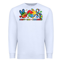 White accept love understand Premium Sweatshirt - LillyAllenDesigns