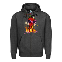 Charcoal Heather i prefer my books extra spicy Zipper Hoodie - MaliasSmallBusiness