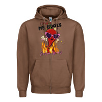 Chestnut i prefer my books extra spicy Zipper Hoodie - MaliasSmallBusiness