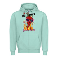 Seafoam i prefer my books extra spicy Zipper Hoodie - MaliasSmallBusiness