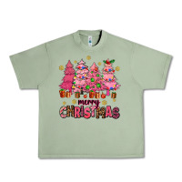 Oil Green pink christmas trees Urban Heavy Tee - AdoDesignShop