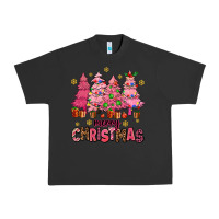 Pigment Black pink christmas trees Urban Heavy Tee - AdoDesignShop