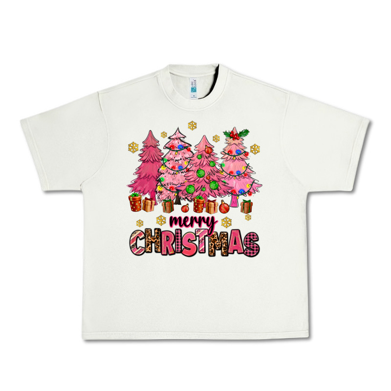 Pink Christmas Trees Urban Heavy Tee by AdoDesignShop | Teevron