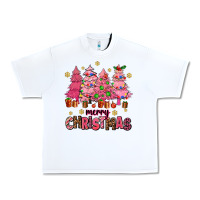 White pink christmas trees Urban Heavy Tee - AdoDesignShop