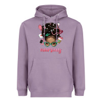 Lavender Afro Messy Bun Nursing Bbs Heavyweight Hoodie - BundleAndBundleShop