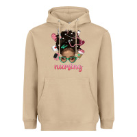 Mushroom Afro Messy Bun Nursing Bbs Heavyweight Hoodie - BundleAndBundleShop