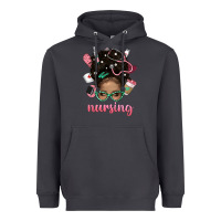 Smoke Afro Messy Bun Nursing Bbs Heavyweight Hoodie - BundleAndBundleShop