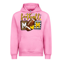Fuchsia Pink Football mom yellow team color Urban Hoodie - HowdyJamesFarm