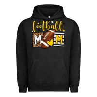 Pigment Black Football mom yellow team color Urban Hoodie - HowdyJamesFarm