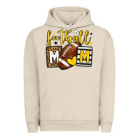 Pigment French Oak Football mom yellow team color Urban Hoodie - HowdyJamesFarm