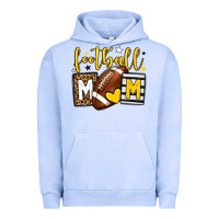 Pigment Grape Ice Football mom yellow team color Urban Hoodie - HowdyJamesFarm