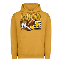 Pigment Peanut Butter Football mom yellow team color Urban Hoodie - HowdyJamesFarm