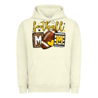 Pigment Pistachio Football mom yellow team color Urban Hoodie - HowdyJamesFarm