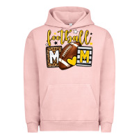 Pigment Salmon Football mom yellow team color Urban Hoodie - HowdyJamesFarm