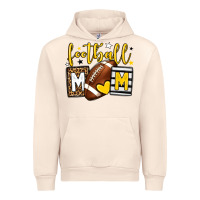 Sandshell Football mom yellow team color Urban Hoodie - HowdyJamesFarm