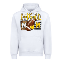 White Football mom yellow team color Urban Hoodie - HowdyJamesFarm