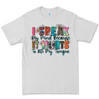 Dove Grey i speak my mind because it hurts to bite my tongue Premium Tee - Zillion Design Studio