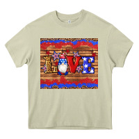 Mossy american flag gnomes love star leopard glitter Heavy Core Tee - Artiststas