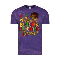 Cloud Purple pretty black and educated teacher Vintage Tee - Artiststas