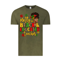 Pretty Black And Educated Teacher Vintage Tee | Teevron