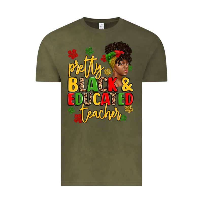 Pretty Black And Educated Teacher Vintage Tee by Artiststas | Teevron