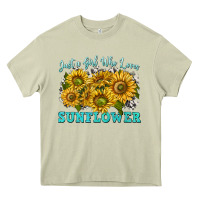 Mossy just a girl who loves sunflower Heavy Core Tee - texasbilliewilder