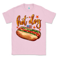 Bubblegum Pink hot dog Classic Tee - AdoDesignShop