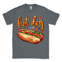 Charcoal Heather hot dog Classic Tee - AdoDesignShop