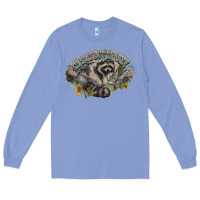 Colony Blue classy but trashy racoon Long Sleeve Tee - NancyCooperArtShop