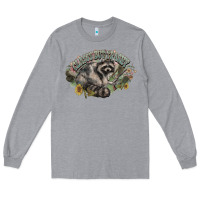 Heather Grey classy but trashy racoon Long Sleeve Tee - NancyCooperArtShop