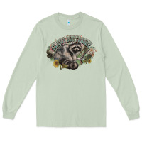 Matcha classy but trashy racoon Long Sleeve Tee - NancyCooperArtShop