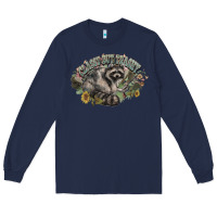 Navy classy but trashy racoon Long Sleeve Tee - NancyCooperArtShop